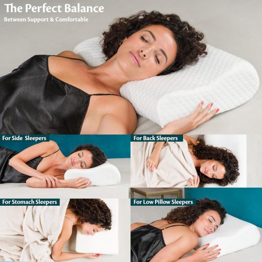 Flowen jastuk za vrat od memorijske pjene, podesive visine, ortopedski, ergonomski