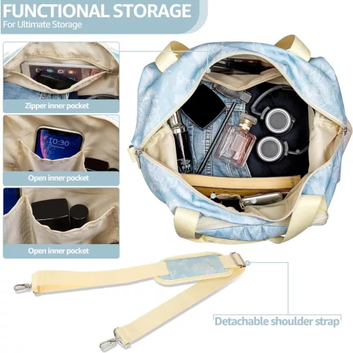 UNIQUEBELLA Utazótáska Női Sporttáska Nagy Összehajtható Kézipoggyász Hétvégi Táska