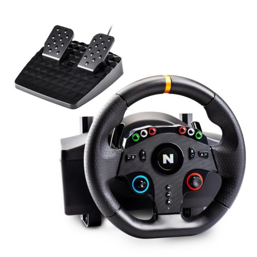 NITHO Drive Pro ONE V24 Gamer Versenykormány Pedálokkal, 270 Fokos Forgatás, PS4, PC, Xbox, Switch Kompatibilis, Vibrációs Funkcióval, Arcad
