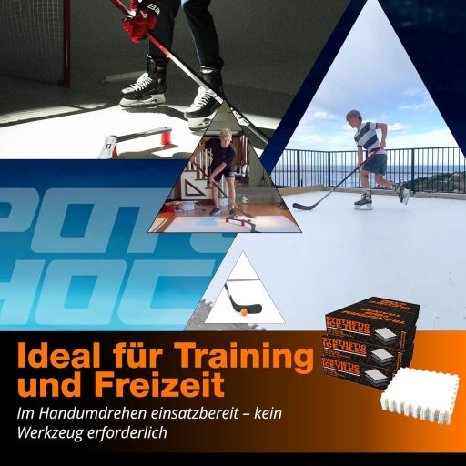 Syntetické ľadové dlaždice Potent Hockey – rozšíriteľná tréningová plocha z umelého ľadu