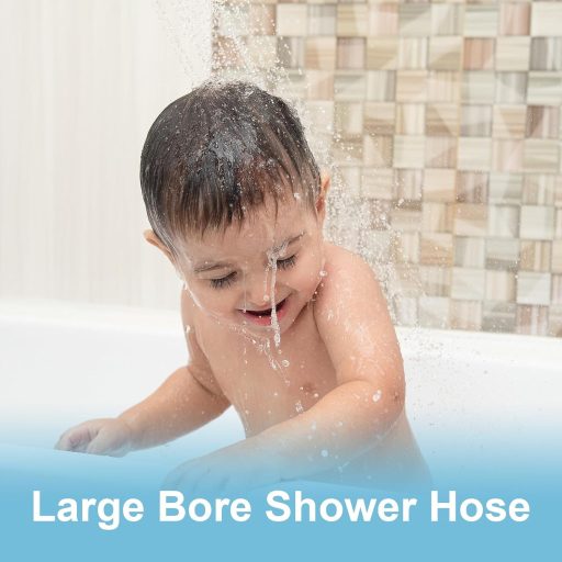 OFFO 1,5m Rozsdamentes Acél Zuhanycső 11mm Lyukkal Magas Nyomás Univerzális