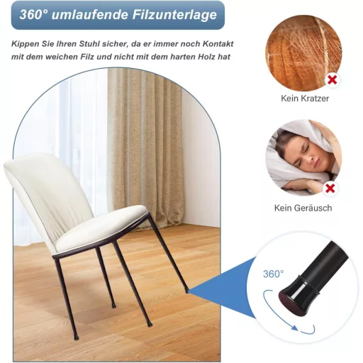 YOZON 20 db Fekete Szilikon Székláb Védő - Nagy Méretű Padlóvédő Sapka Filc Betéttel, 30-40 mm Átmérőjű Kerek Bútorlábakhoz