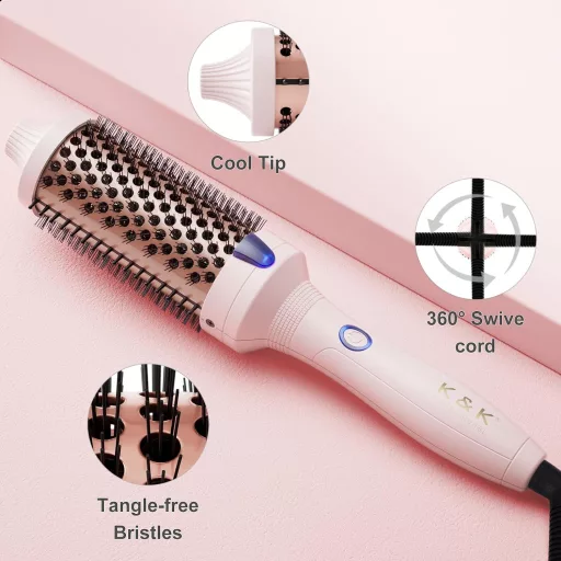 K&K Keratin Védő Ionos Hőkefe 45mm - 2in1 Hajegyenesítő és Göndörítő