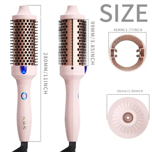 K&K Keratin Védő Ionos Hőkefe 45mm - 2in1 Hajegyenesítő és Göndörítő