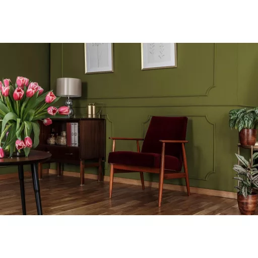 Vopsea Lavabilă Premium Livingwalls PURO c6009 Verde 1L cu Putere Mare de Acoperire