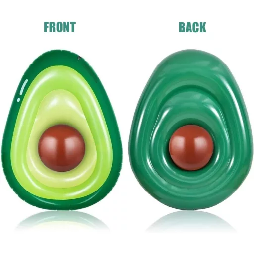 Colac Gonflabil Uriaș în Formă de Avocado LATERN 165cm, pentru Piscină, Plajă și Petreceri, Saltea Gonflabilă