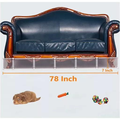 NBSHWTY Bútorvédő Blokkoló - 78 Hüvelykes Réskitöltő Szett Kanapék és Ágyak Alá - Kisállat és Játék Leesés Elleni Védelem