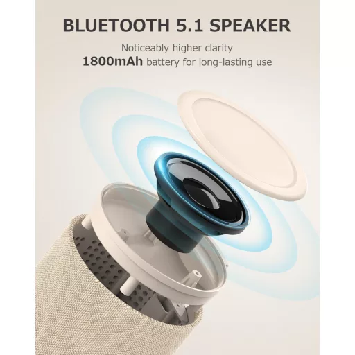 Bluetooth reproduktor COLSUR s bezdrôtovou nabíjačkou a nočným svetlom 2 v 1