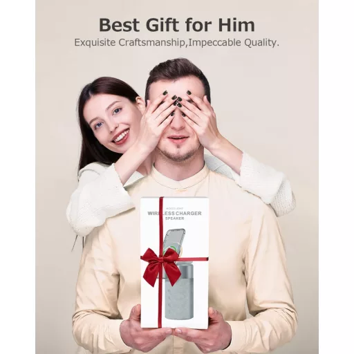 COLSUR Bluetooth hangszóró vezeték nélküli töltővel és éjszakai fénnyel 2 az 1-ben