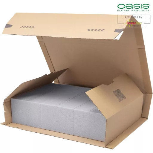 Flowerbox 3kom Original Oasis SEC Suha spužva za cvijeće za suho cvijeće - 23x11x3,6cm Vjenčanje Rođendan Dekoracija