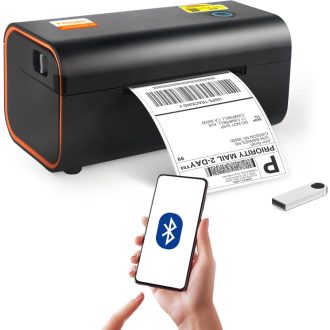   Yinleader 4x6 Bluetooth Termal Címkenyomtató DHL, Amazon, FedEx, UPS Kompatibilis