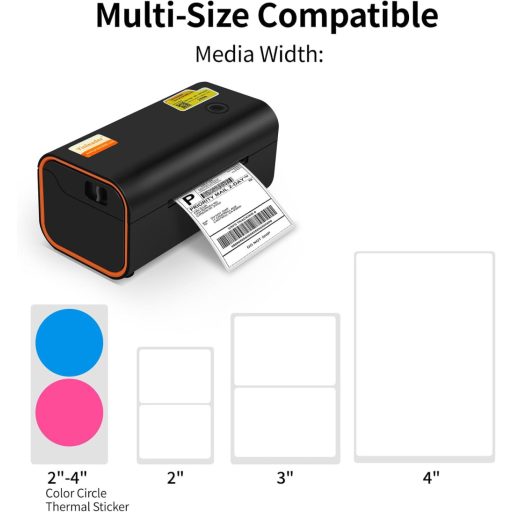 Yinleader 4x6 Bluetooth Termal Címkenyomtató DHL, Amazon, FedEx, UPS Kompatibilis
