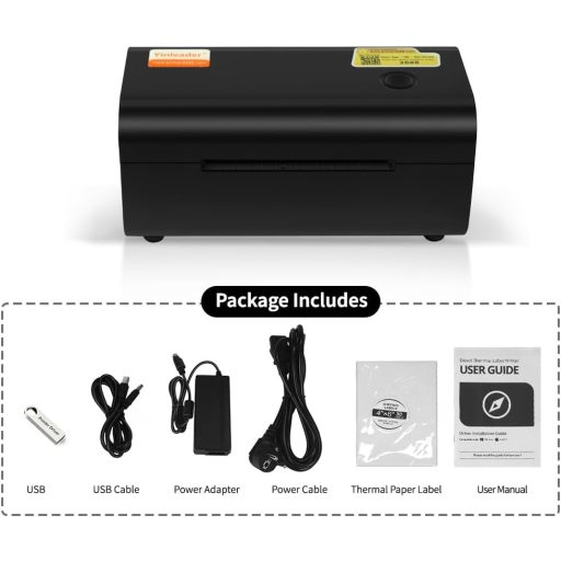Yinleader 4x6 Bluetooth Termal Címkenyomtató DHL, Amazon, FedEx, UPS Kompatibilis