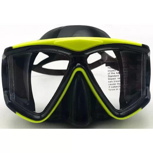 YEESAM -3,5 dioptriás búvármaszk széles látómezővel, gyermek és felnőtt snorkling szemüveg