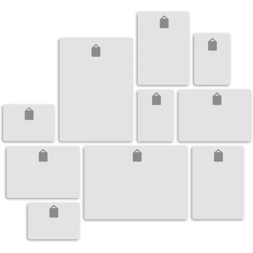 Giallobus Banksy 10 részes falikép szett MDF fából, többrészes dekoráció, falra szerelhető