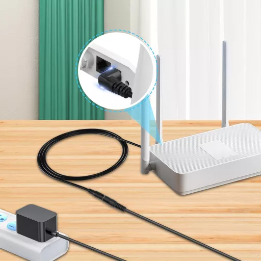 GINTOOYUN DC4017 Tápkábel Hosszabbító 1,5m - 90 Fokos DC 4.0x1.7mm Csatlakozó PSP, Kamera, Elektromos Fogkefe Készülékekhez