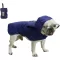 Könnyű, Vízálló, Hordozható Kutya Esőkabát fényvisszaverő anyaggal, Kék XS méretben Újracsomagolt termék