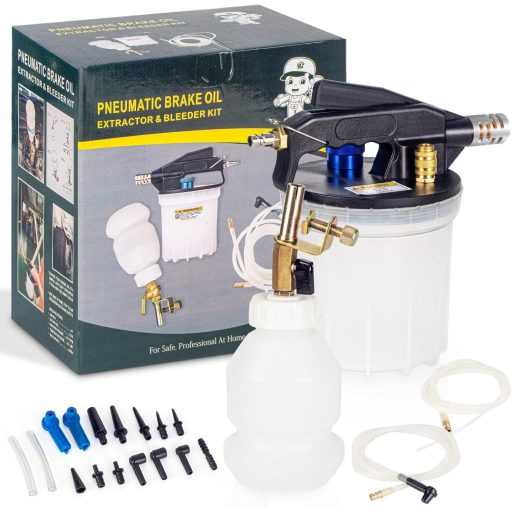 GOTLUCK Féktöltő Légnyomásos 2L Fékvédelem Szilikon Csővel és Adapter Készlet