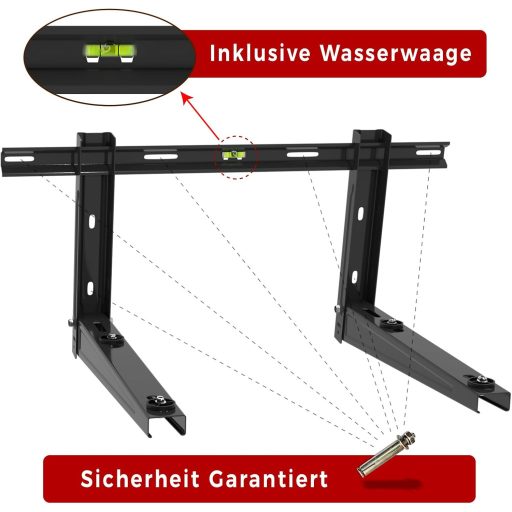 Univerzálna nástenná konzola pre vonkajšiu klimatizačnú jednotku Cherbowing, 550 mm, 9000-36000 BTU