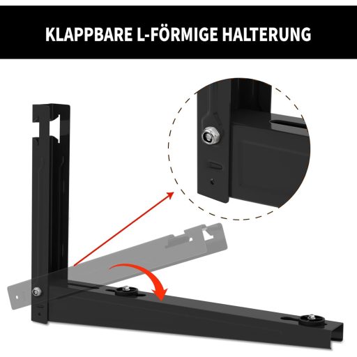 Cherbowing univerzális klíma kültéri egység tartó fali konzol 550mm 9000-36000 BTU