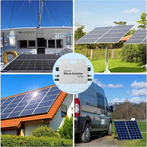 E-POLAR Erkély Napelemes Rendszer 800W - Vízálló IP65 Inverter WLAN Alkalmazással Balkony Power Station