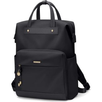   GOLF QUALITY Uniszex Laptop Hátizsák 15.6" Iskolai Utazási Munkahátizsák Fekete