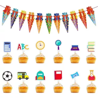   Set de decorare pentru începerea școlii - Prima zi de școală