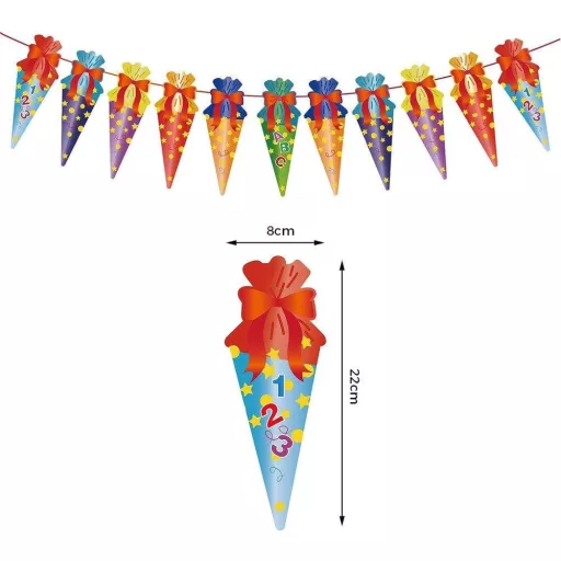 Súprava dekorácií na začiatok školy - Prvý deň v škole