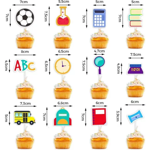 Súprava dekorácií na začiatok školy - Prvý deň v škole
