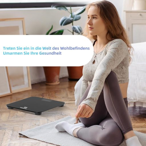 Healthkeep digitális személymérleg 180 kg-ig, LED kijelzővel és edzett üveggel