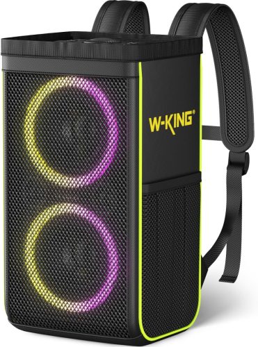 W-KING Hordozható Utazótáska T9 Bluetooth Hangszóróhoz - Fekete Védőtok Kültéri Hangszórókhoz, Bulikhoz és Tároláshoz
