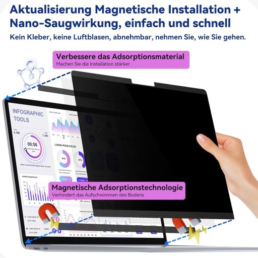 Protescreen Magnetski Filter Privatnosti za Microsoft Surface Laptop Studio 14.4" - Filter Plavog Svjetla