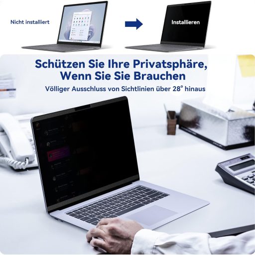 Protescreen Mágneses Adatvédelmi Szűrő Microsoft Surface Laptop Studio 14.4" - Kék Fény Szűrő