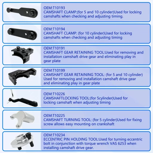 Set de blocare arbore cu came ZKTOOL VW Transporter T5 Touareg 2.5TDI