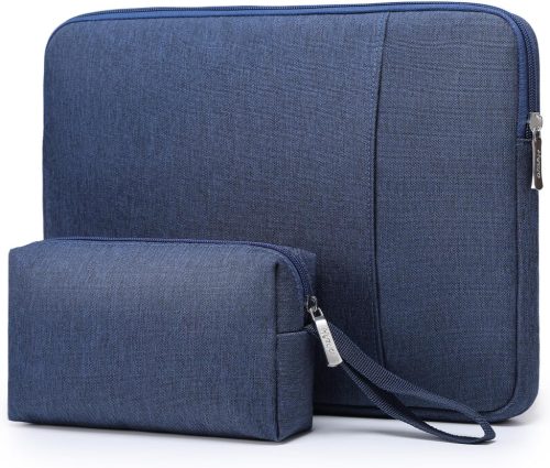 Set husă de protecție MacBook Pro 14 și Air 13 - Geantă laptop albastră HYZUO