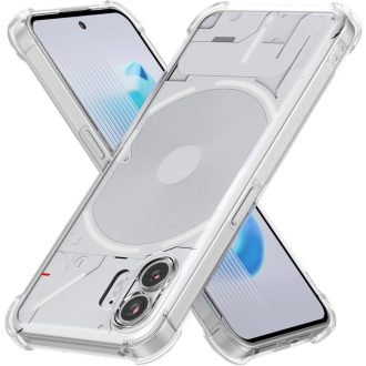   Priehľadné puzdro Foluu Nothing Phone (2) - Nárazuvzdorné silikónové TPU ochranné puzdro so zosilnenými rohmi, odolné proti poškriabaniu, tenký dizajn pre model 2023