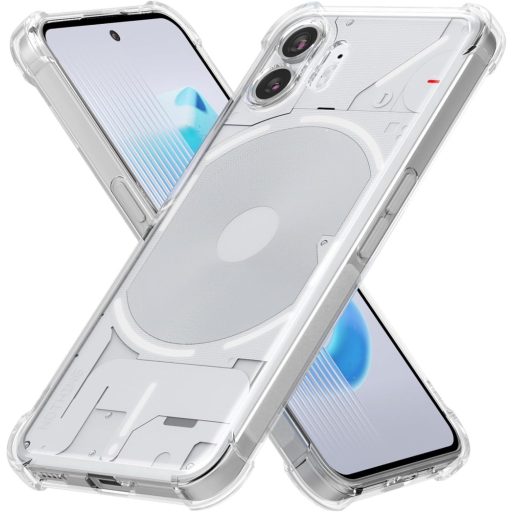 Priehľadné puzdro Foluu Nothing Phone (2) - Nárazuvzdorné silikónové TPU ochranné puzdro so zosilnenými rohmi, odolné proti poškriabaniu, tenký dizajn pre model 2023