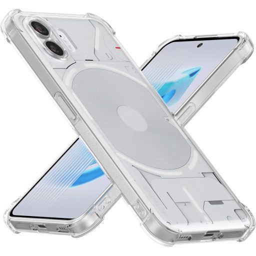 Priehľadné puzdro Foluu Nothing Phone (2) - Nárazuvzdorné silikónové TPU ochranné puzdro so zosilnenými rohmi, odolné proti poškriabaniu, tenký dizajn pre model 2023