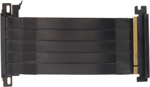 Cablu Riser PCIe 4.0 X16 ASHATA, 40cm Negru, Extensie VGA Flexibilă, Adaptor Placă Grafică GPU 180°, Compatibil cu Seria RTX 4000 și RX 7000