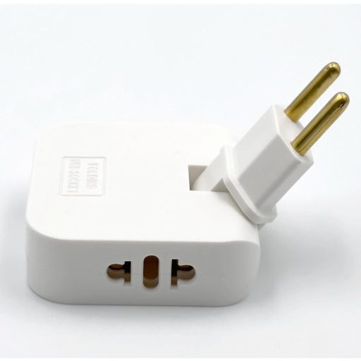 Three Stars 4000W Elosztó 4 Aljzat 2 USB Töltőport 180° Forgófejes Falitöltő