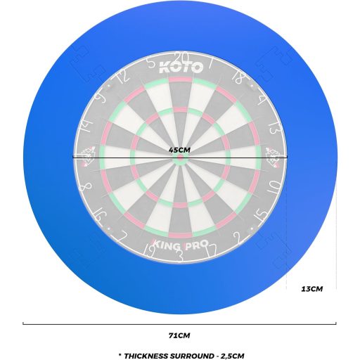 KOTO 4 darabos dartboard szegély, EVA dart falvédelem, ütésálló