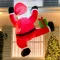 Joiedomi 180 cm-es Felfújható Mászó Mikulás LED-del Karácsonyi Dekorációhoz - Climbing Santa with Gift Box