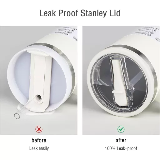 Sunshine Smile 40 oz Stanley poklopac s slamkom, vodootporni zamjenski poklopac, dodatak