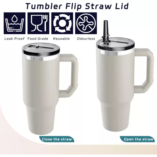 Capac de înlocuire etanș cu pai pentru paharul Stanley Sunshine smile de 1,2 litri (40 oz)