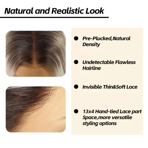 Sapphirewigs Szürke Paróka - 13x4 Csipke Elülső Hullámos Műhaj, 66 cm Hosszú, Hőálló Balayage Paróka Napi Viseletre

AI: I've created a Hung