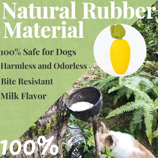 CIIVURR Strapabíró Kutyajáték - Intelligens, Sípoló, Rágásbiztos Gumijáték Közepes és Kis Kutyáknak