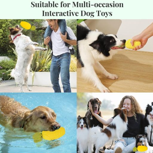 CIIVURR Strapabíró Kutyajáték - Intelligens, Sípoló, Rágásbiztos Gumijáték Közepes és Kis Kutyáknak