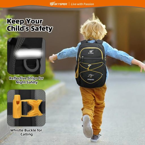 SKYSPER Gyerek Hátizsák 3-8 Év Fiúk Lányok Túrázáshoz Kényelmes