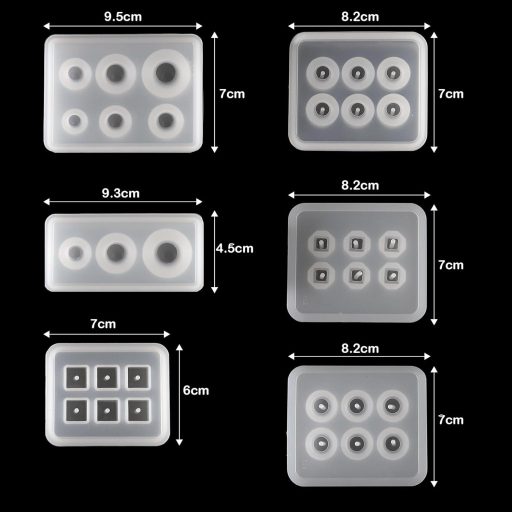 EPODA silikonski kalup za izradu nakita, kalup za izradu perli i narukvica s rupom