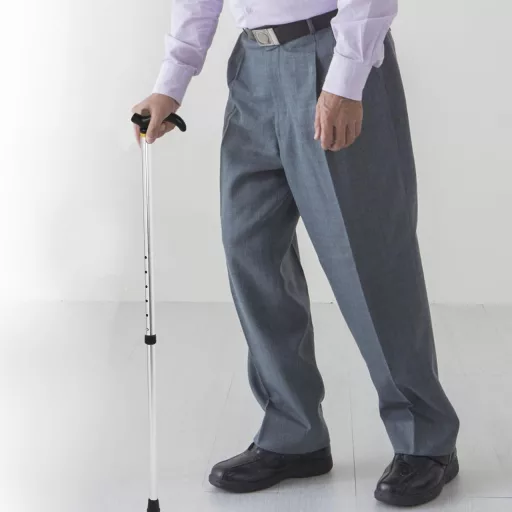 Healvian hliníková skladacia vychádzková palica s protišmykovou TPR rukoväťou, nastaviteľná výška pre ženy